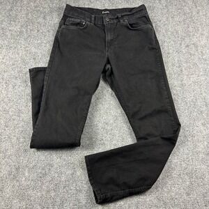 Origin Straight Jeans Mens 32x34 Black Made in USA Stretch Denim Delta 68